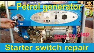 How To Install A New Starter Engine Key Switch On A Petrol Generator