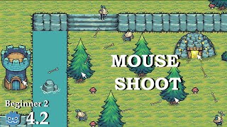 Shoot in Mouse direction - Learn Godot 4 - no talking