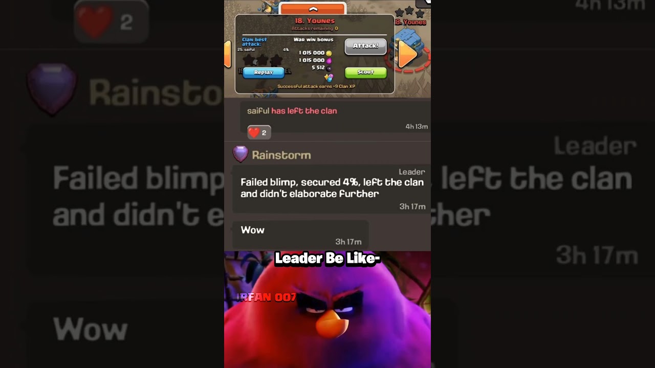 Clash Of Clans Moment 💀- COC II 