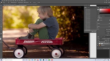 Santa in a Christmas Scene with Wagon Digital Backdrop Compositing tutorial PhotoShop