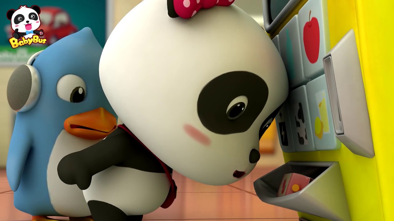 Bayi panda  ajaib Mesin Penjual Otomatis Kartun  Anak 