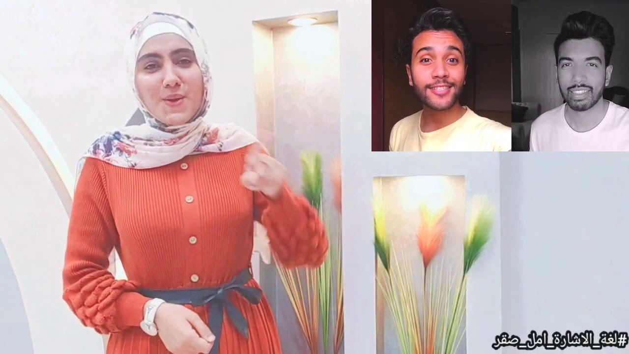 ترجمة(اعلان اورنج 2020 لو طالت المسافات) بلغة الاشارة مع امل صقر