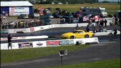 Twin Turbo Firebird 6 Second Pass