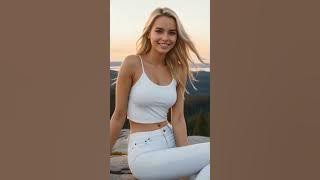 Milla Sofia At the top of the hill #aigenerated #aigirl