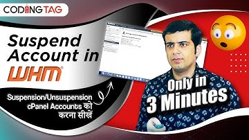 How to Suspend and Unsuspend Account in WHM cPanel