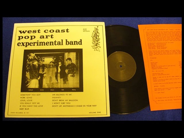 West Coast Pop Art Experimental Band -Volume 1 (1966 US FIFO)