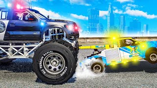 Towing a Police MONSTER TRUCK in GTA 5!