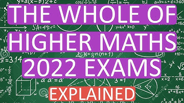 The Whole Of Higher Maths Explained | Everything In Higher Maths 2022