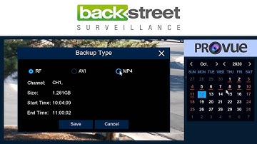 ProVue Video Surveillance System - Backing Up Footage to a USB Drive