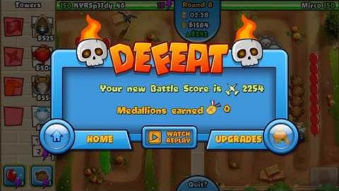 Replay from Bloons TD Battles!