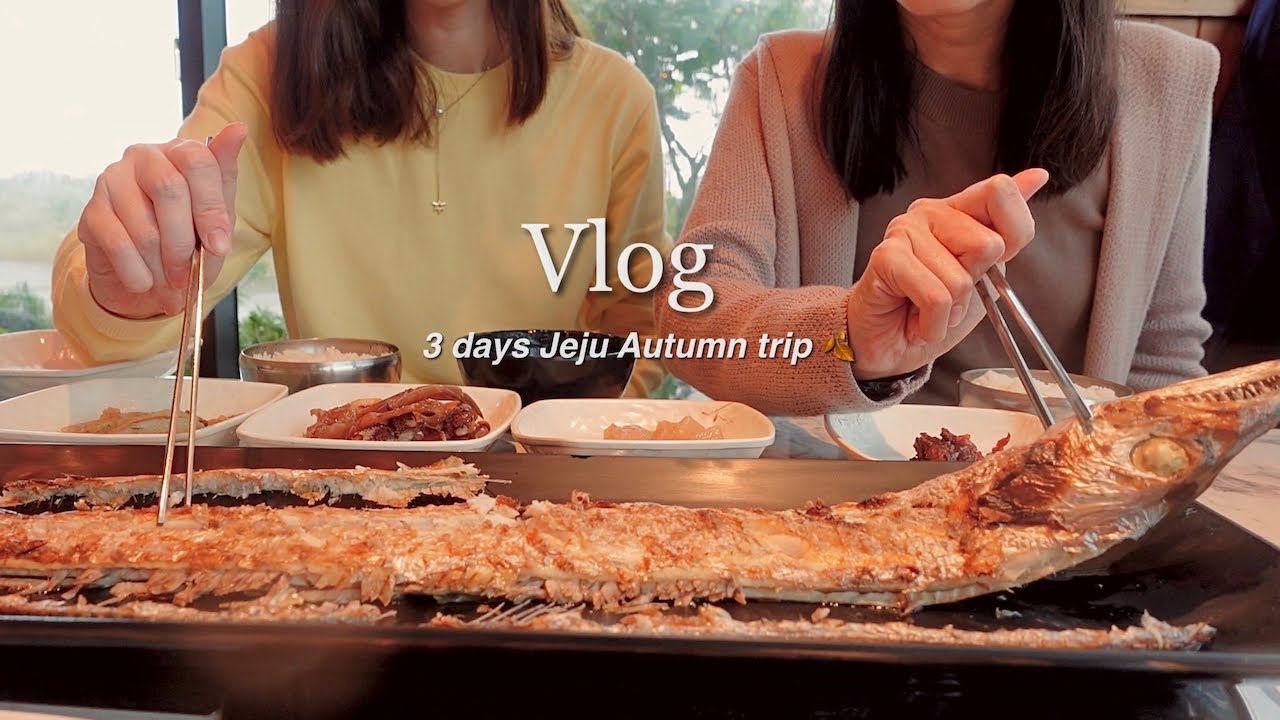 3 days Korea Jeju autumn trip | Enjoying Jeju in bad weather | The best food to eat & shopping 🛍️