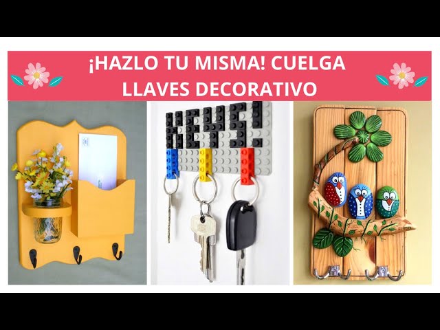 3 ideas para hacer cuelga llaves con tablas de madera y latas - ideas para  regalar o vender 