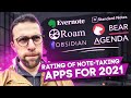 Ranking Note-Taking Apps in 2021