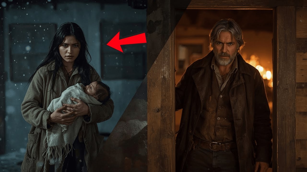 Nikt nie wpuścił kobiety Apache z dzieckiem do domu... Kiedy kowboj otworzył drzwi, zamarł.