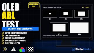 4K OLED ABL & Brightness Stability Test | 2%-100% White Windows