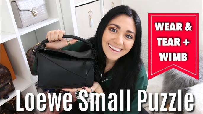 LOEWE SMALL PUZZLE BAG HONEST REVIEW  What fits, mod shots, and would I  recommend it? 🤎🤎🤎 