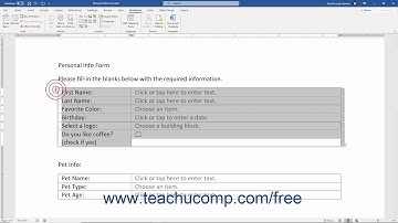 Word 2019 and 365 Tutorial Repeating Section Content Control Microsoft Training