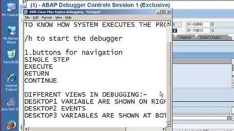 ABAP Debugging , variants, text elements