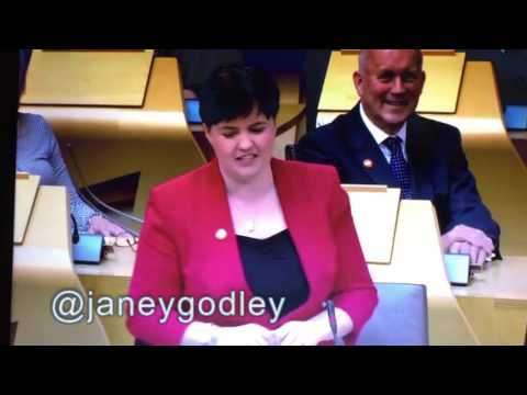Ruth Davidson Dad and Nicola Sturgeon's maw