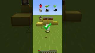 Which Mob Survives?😱 Obstacle Course Challenge #minecraft #shorts