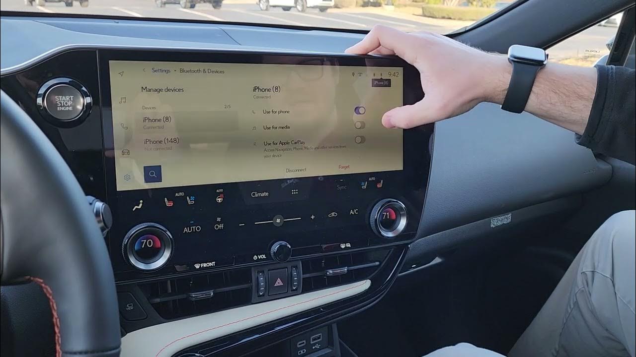How to activate and deactivate Apple Carplay on your 2023 NX350 YouTube