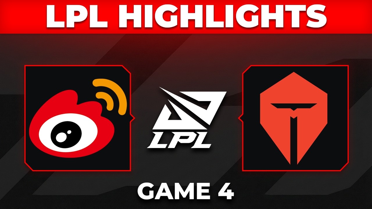 WBG vs TES Highlights Game 4 | LPL 2026 Playoffs | Weibo Gaming vs Top Esports