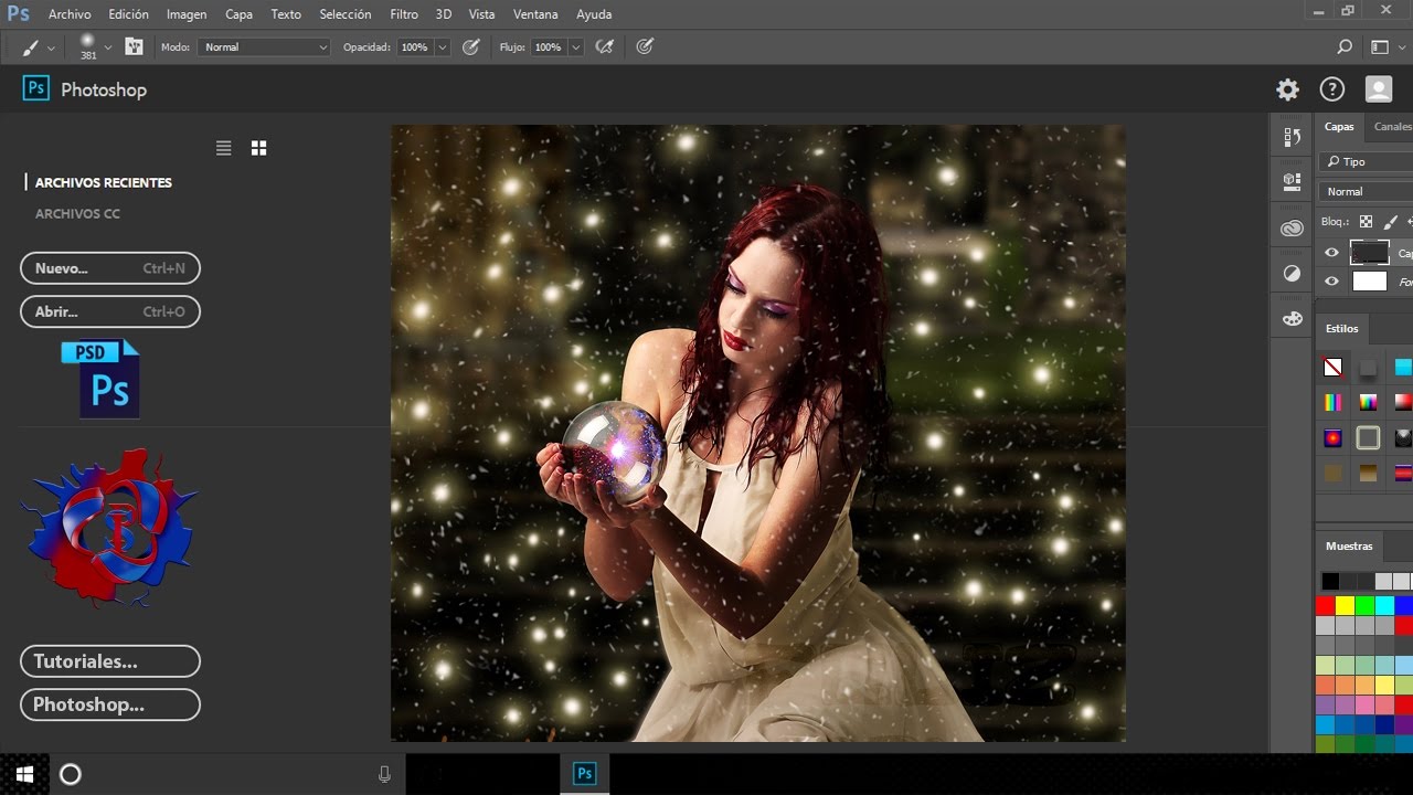 Tutorial de Photoshop CC - Animación de nieve 2016