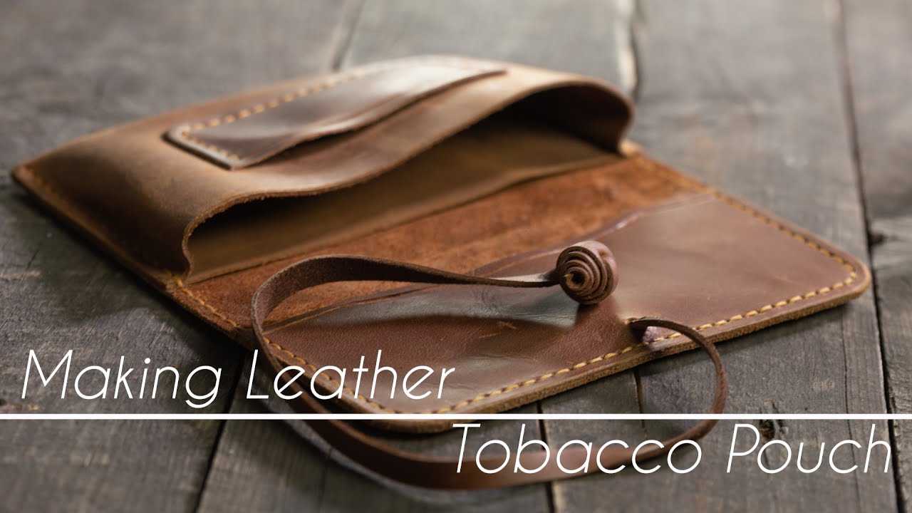 Making a Leather Tobacco Pouch / Deri Tütün Kesesi Yapımı 
