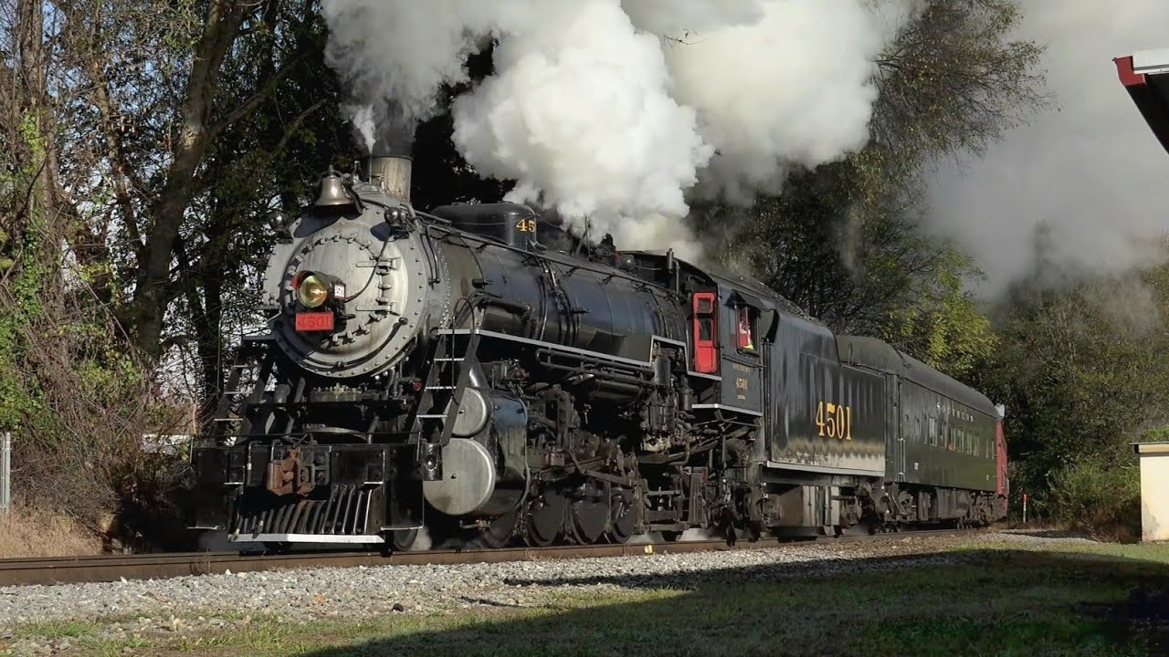Southern 4501 - Late Autumn Steam to Summerville [4K]