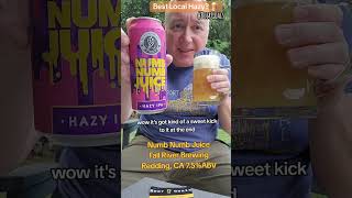 Numb Numb Juice by Fall River Brewing  of Redding, CA! #BeerGoals Favorite local Hazy #Beer