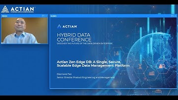 Actian Zen  A Single, Secure, Scalable Edge Data Management Platform