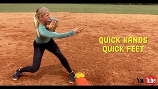 Softball Infield Drills- Quick Hands, Quick Feet