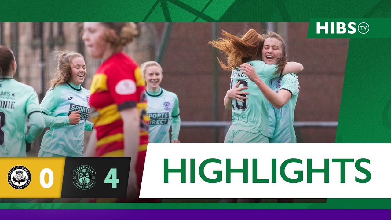 Highlights: Partick Thistle 0 Hibernian 4 | Scottish Women's Premier League