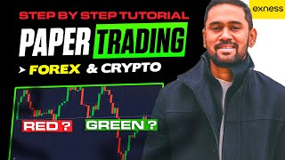 PAPER TRADING IN FOREX & CRYPTO 🧿 EXNESS STEP BY STEP TUTORIAL 📈