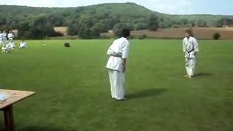 Washinkai Karate Javea Ohyo Kumite and Yakusoku Kumite Black Belt Mike Hopkinson and Lawrence Halls