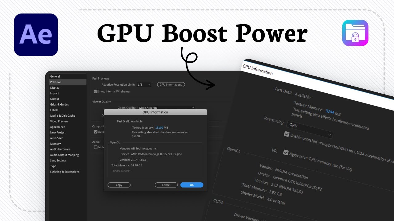 How to enable GPU acceleration in After Effects - YouTube