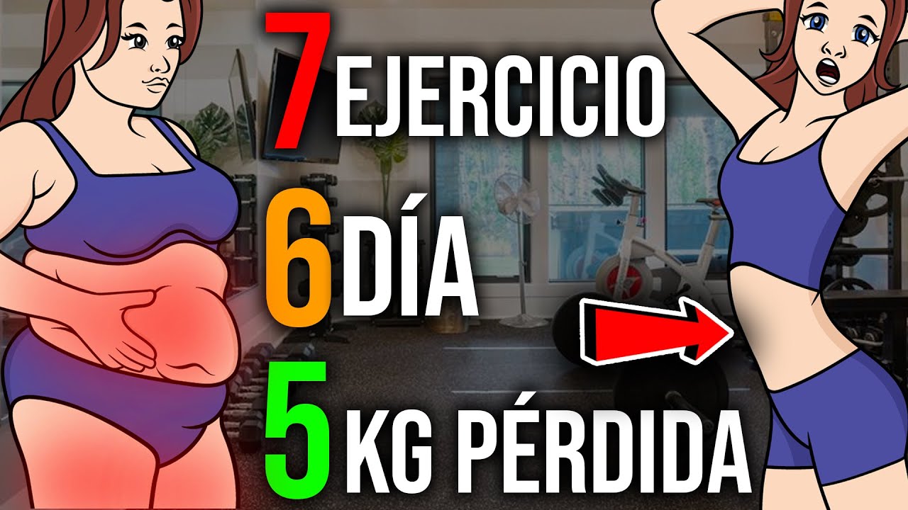 Miniatura del vídeo: ¡7 Ejercicios Para Hacer Durante 6 Días Para Perder 5kg!