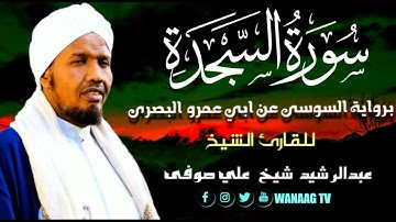 32-Sheikh AbdulRashid Sheikh Ali Sufi Surah Al Sajda الشيخ عبد الرشيد الشيخ علي صوفي سورة السجدة