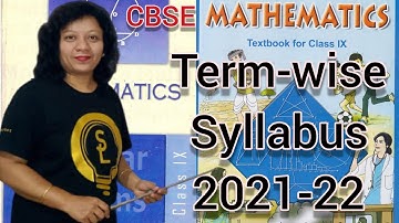 Class 9th Maths || CBSE Term-wise Syllabus 2021-22