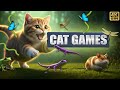 CAT GAMES 🐾3D Game for Cats to Watch – Ultimate Catching Bugs, Mice, Lizards &amp; More! 😻 4K60FPS