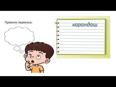 Обучение грамоте 1 класс.  "Как переносить слова"