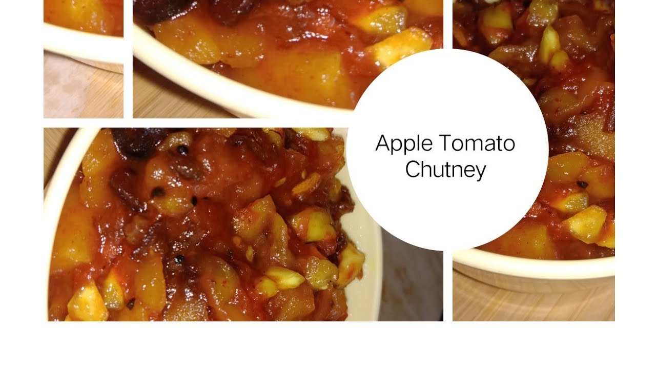 Khatti meethi tikhi Tomato Apple Chutney Recipe ||How to make simple Tomato Apple Chutney