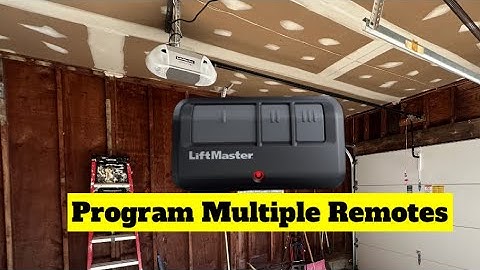 How to program multiple remotes to your garage door opener