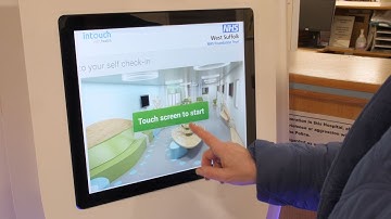 How to use check-in kiosks at West Suffolk Hospital outpatient department