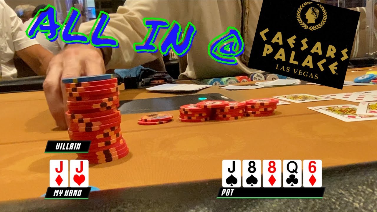 Poker Vlog VEGAS ALL In at Caesars Palace Day 1 YouTube
