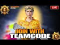 🛑TAGET 1K SUBS | JOIN WITH TEAMCODE✨|BGMI LIVE🛑