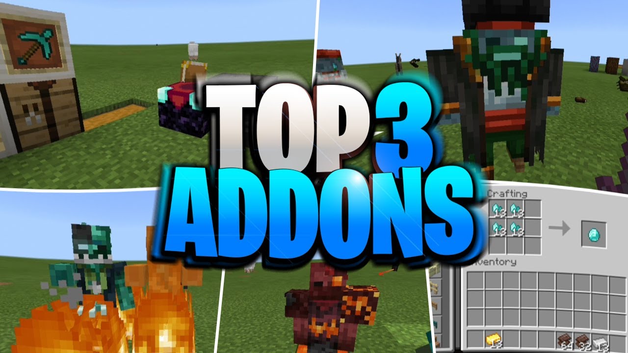 TOP 3 ADDONS [MOD] PARA TU MINECRAFT PE 1.16 a 1.16.100+| MEJORES ...