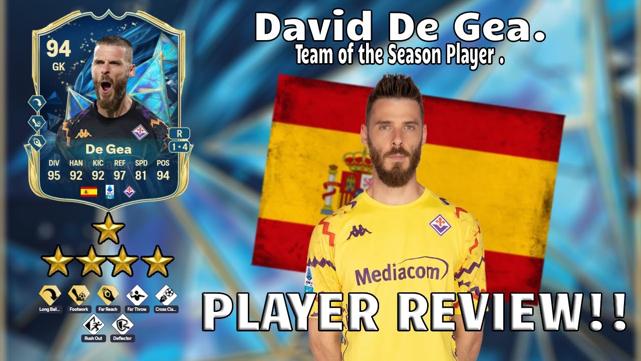 🧤🔵 94 Rated David De Gea Player Review!. TOTS Player!🧤🔵. FC 25 Ultimate Team