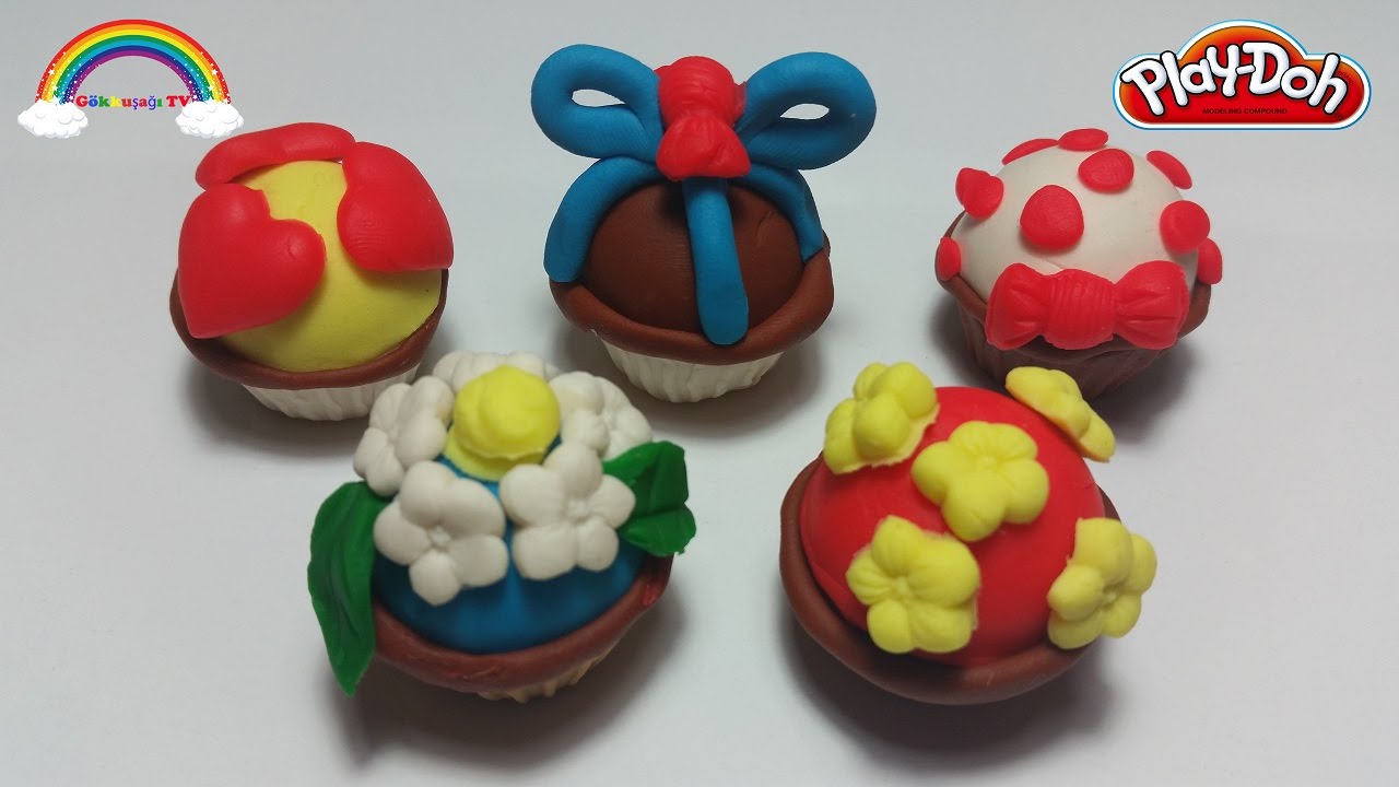 Play Doh Oyun Hamuru ile Küçük Pastalar I Oyun Hamuru ile Pasta Nasıl