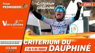 EN VIVO  Etapa 1 Critérium du Dauphiné 2024 | ROGLIC  AYUSO  JORGENSON  BUITRAGO  SOSA #Dauphiné